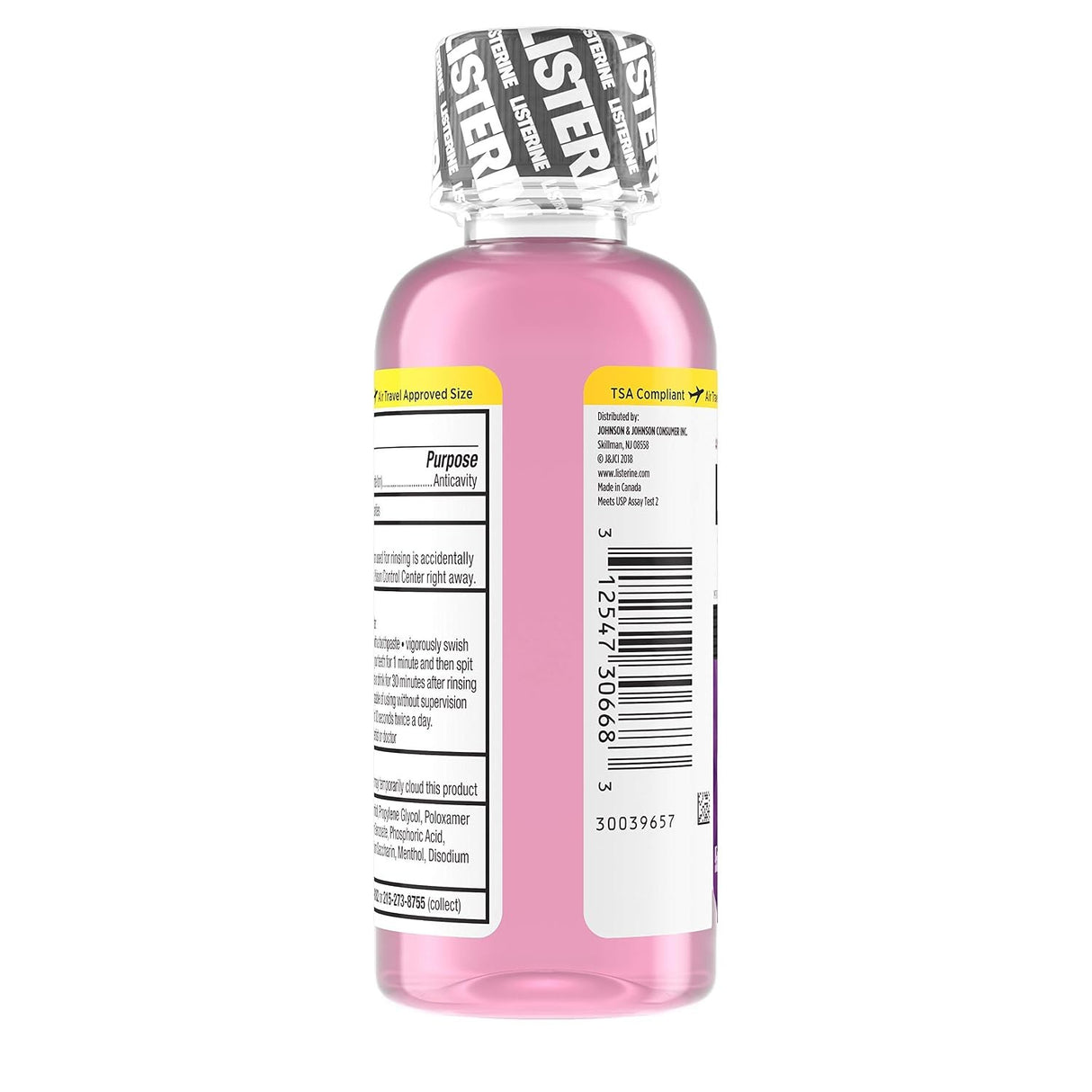 Listerine Total Care Zero Alcohol Anticavity Fluoride Mouthwash, Fresh Mint, 3.2 fl oz