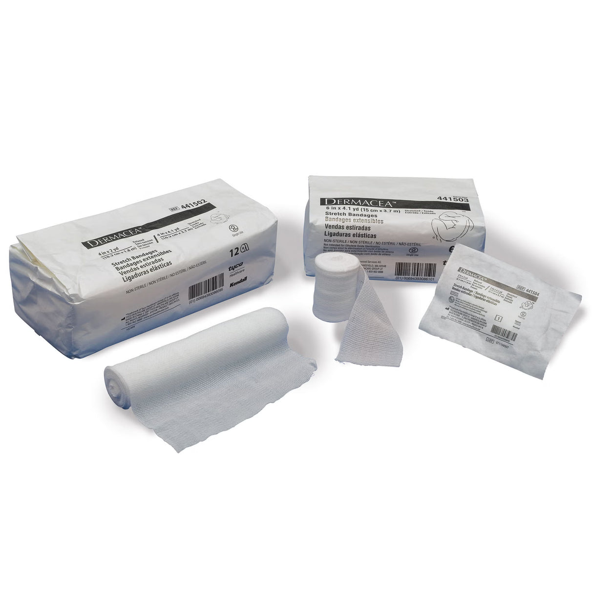 Dermacea Sterile Conforming Bandage, 6 Inch x 4 Yard, One-Ply
