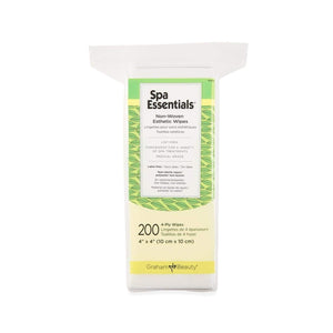 Spa Essentials Non-Woven Esthetic Wipes, Unscented, 4" x 4"