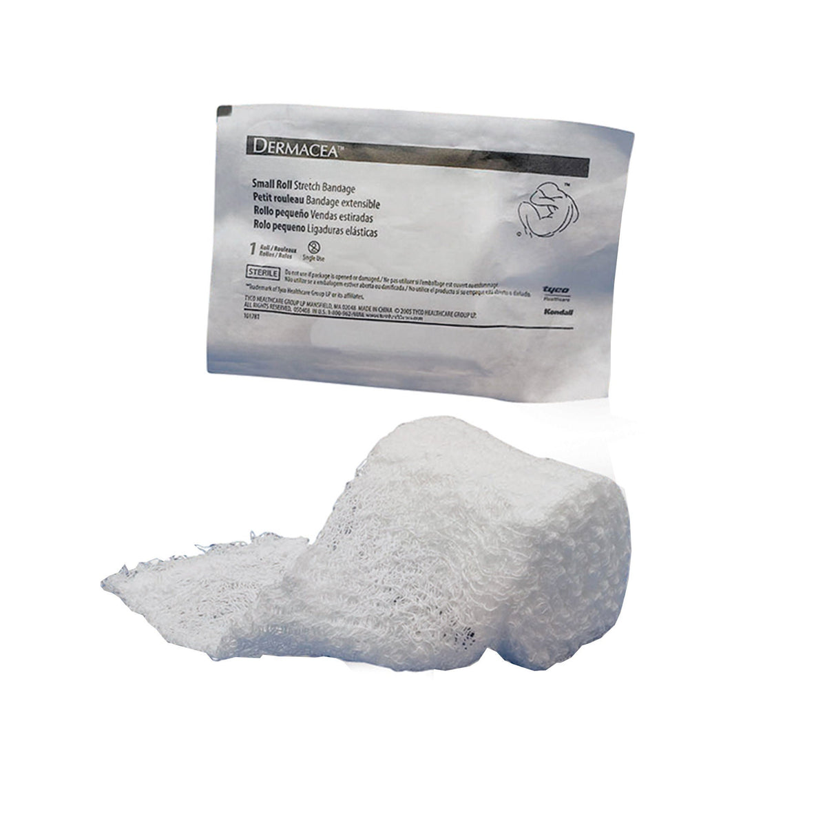 Dermacea Sterile Fluff Bandage Roll, 2 Inch x 4-1/8 Yard, Three-Ply