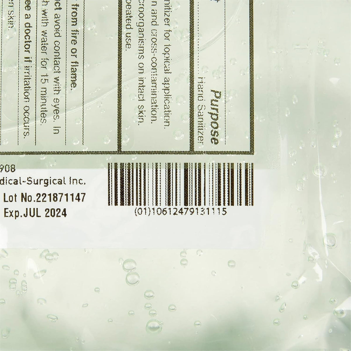 McKesson Premium Hand Sanitizer Gel with Aloe, 1000 mL