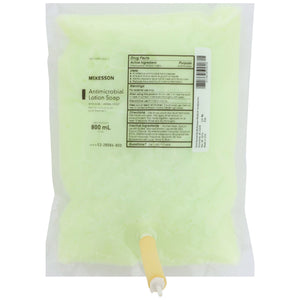 McKesson Antimicrobial Lotion Soap with Aloe, Herbal Scent, Dispenser Refill Bag - 53-28086-800 - LL Medico