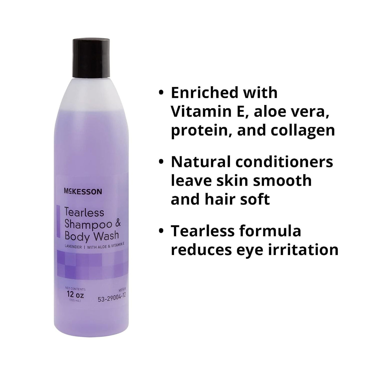 McKesson Tearless Shampoo & Body Wash, Lavender, 12 Oz