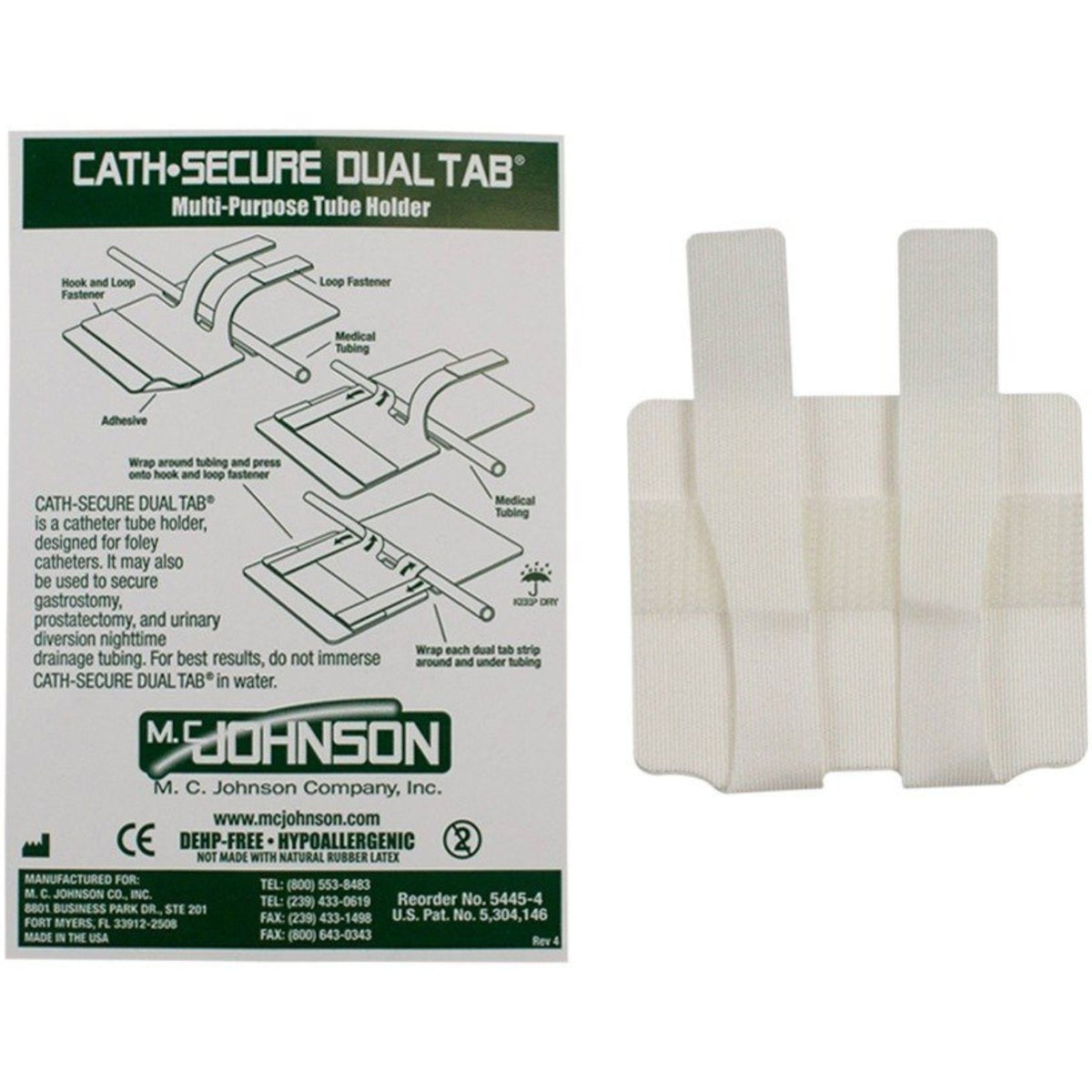 M.C. Cath-Secure Dual Tab Catheter Holder