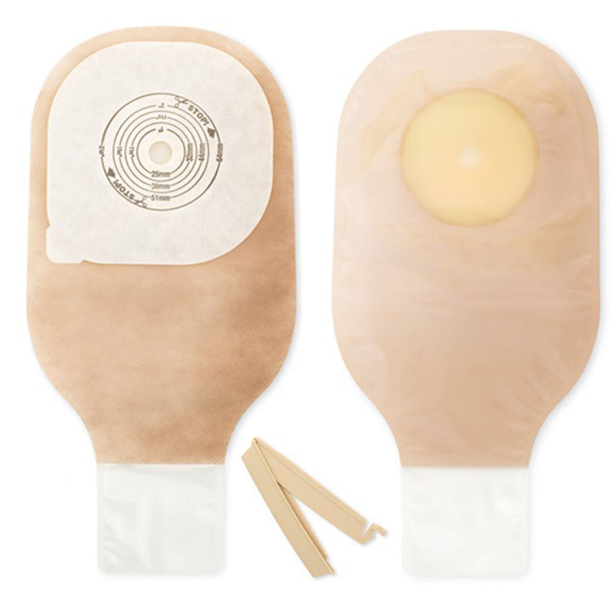 Hollister Premier One-Piece Colostomy Pouch, Drainable, Trim to Fit, Ultra Clear, 12", 64mm Flange, Box of 10 - 88501 - LL Medico