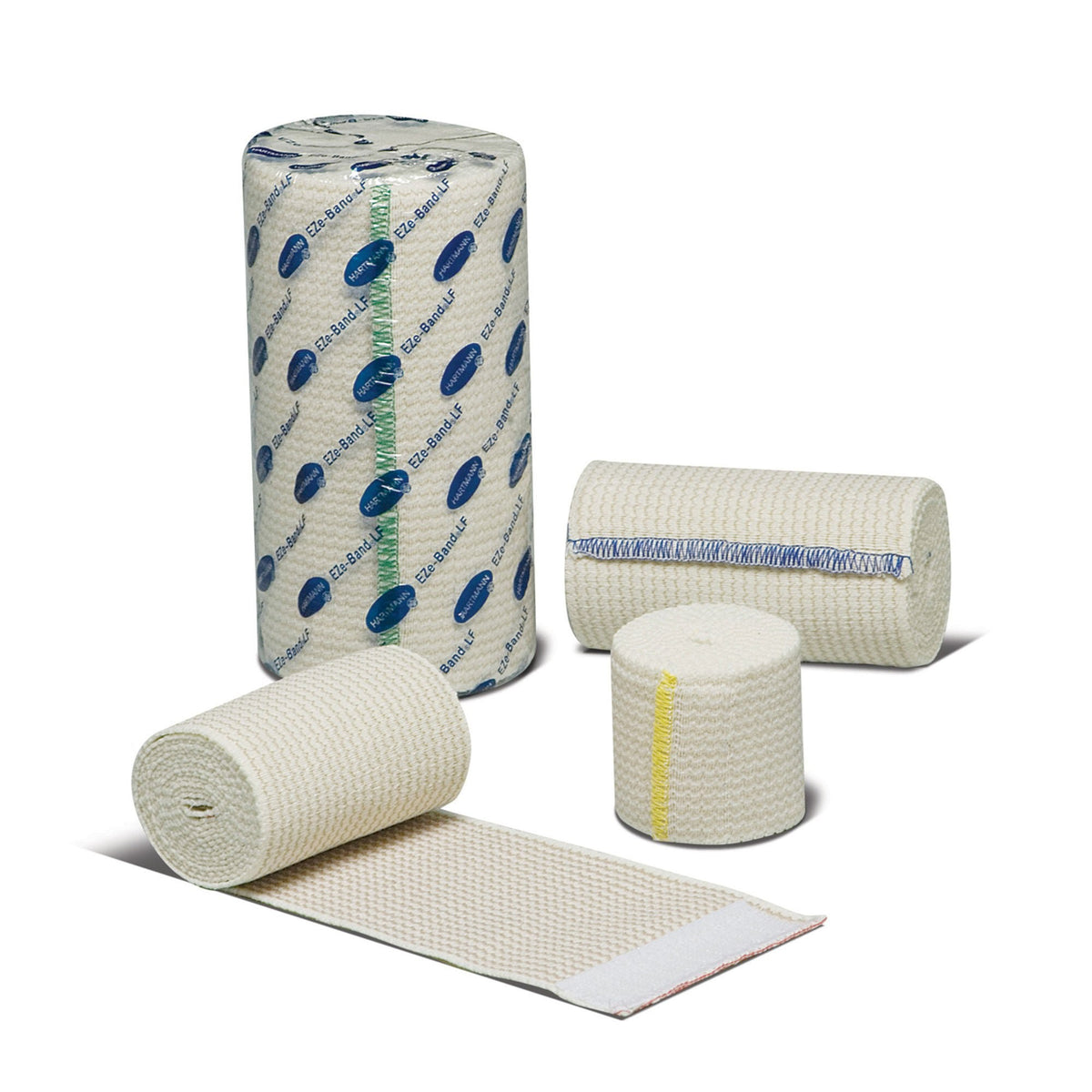 EZe-Band LF Elastic Bandage, Double Hook and Loop Closure, Tan, Elastic, Non-Sterile, Standard Compression, 4" x 5.5' - 59140000 - LL Medico