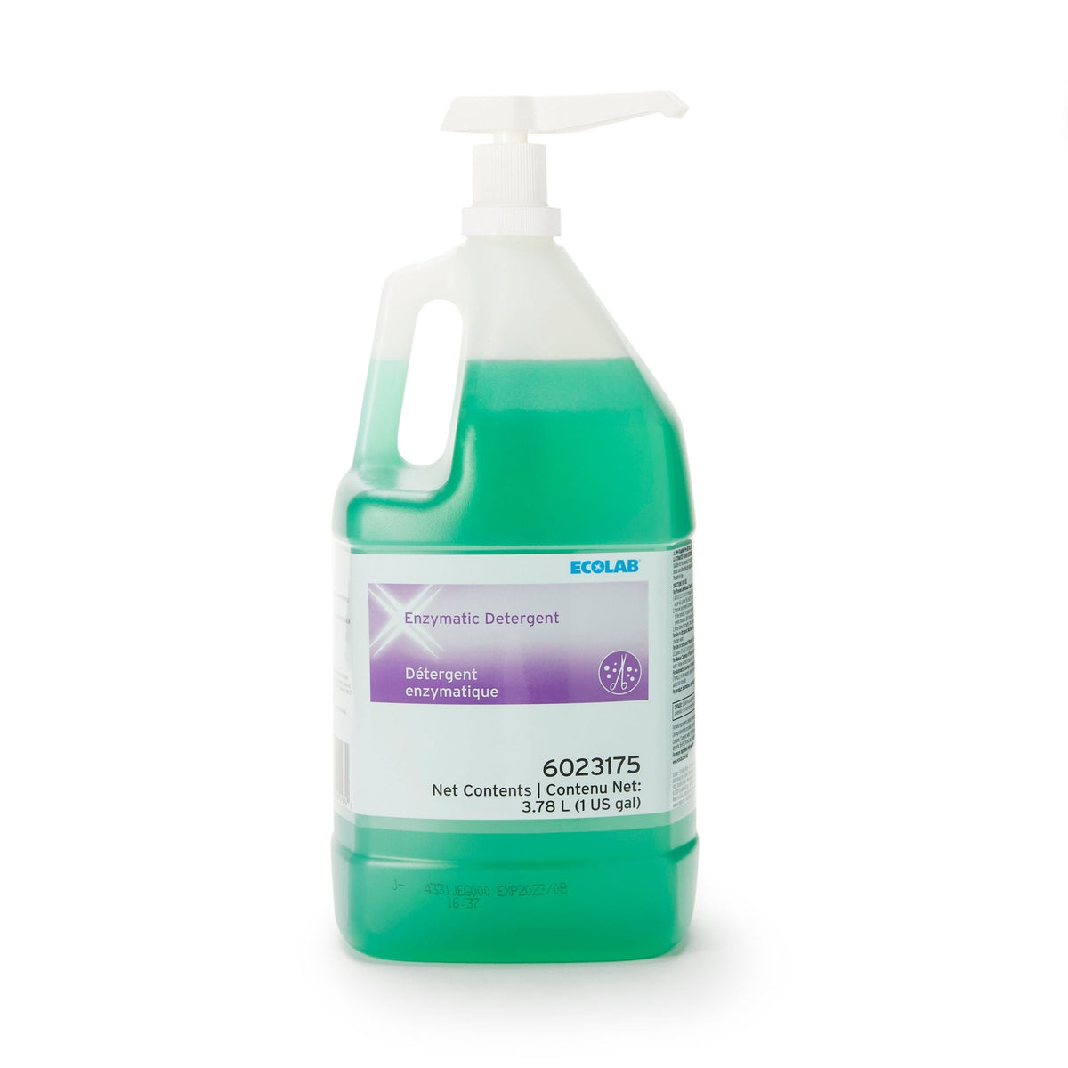 Ecolab Enzymatic Instrument Detergent, Liquid Concentrate, 1 gal, Fragrant Scent - 6023175 - LL Medico