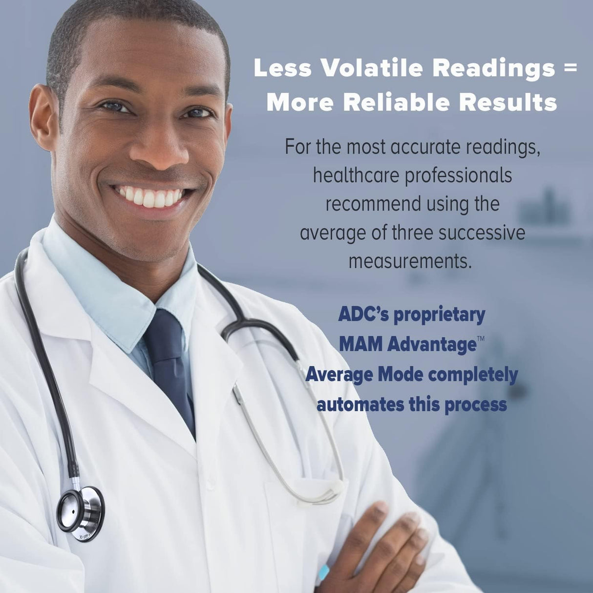 ADC Advantage Connect Digital Blood Pressure Monitor, Wide Range Arm Cuff, 22-42 cm