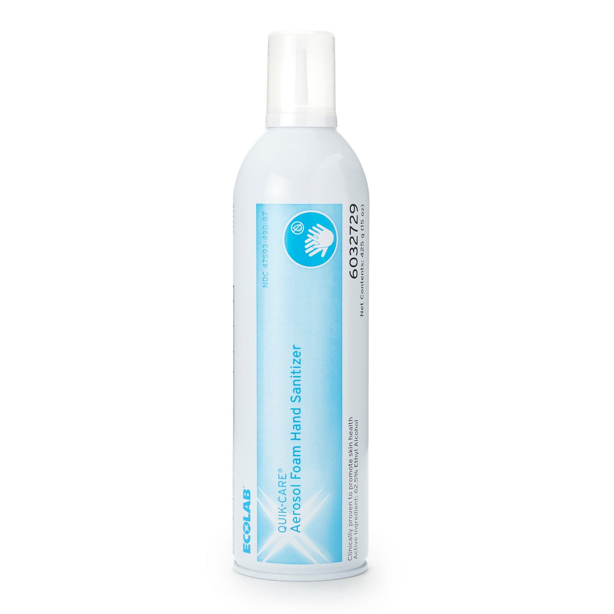 Ecolab Quik-Care Aerosol Foam Hand Sanitizer, 15 oz. Aerosol Can - 6032729 - LL Medico