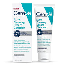 CeraVe Acne Foaming Cream Cleanser, Unscented, 5 fl oz
