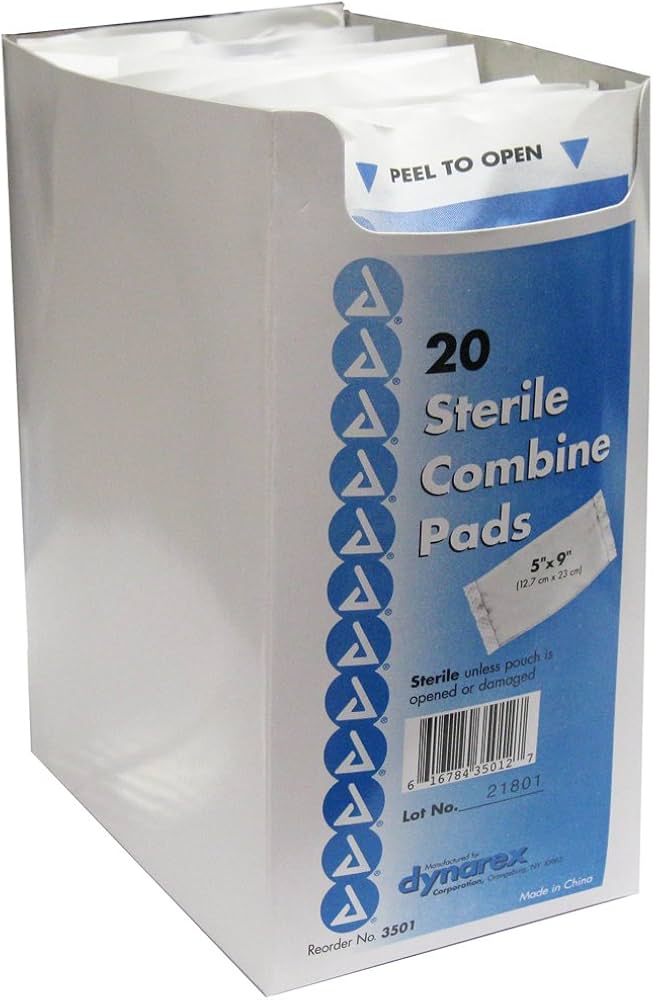 dynarex Sterile Abdominal Pad, 5 x 9 Inch