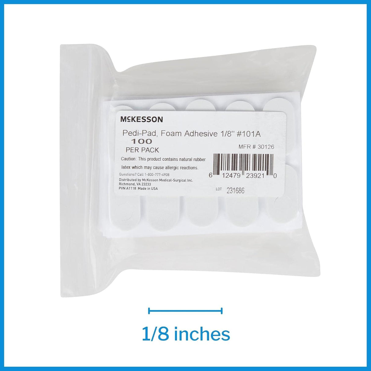 McKesson Pedi-Pad Beige Protective Pad, Size 101-A