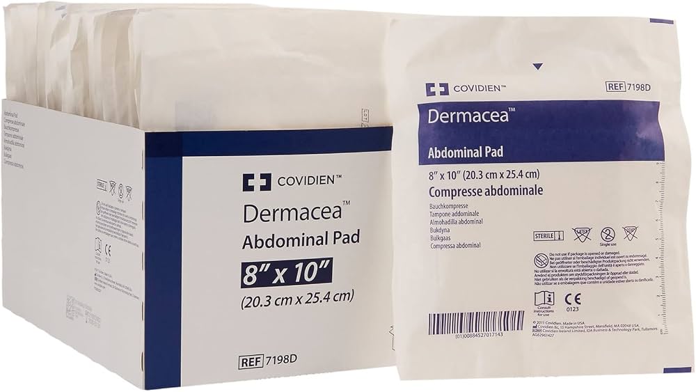 Curity Sterile Abdominal Pad, 8 x 10 Inch