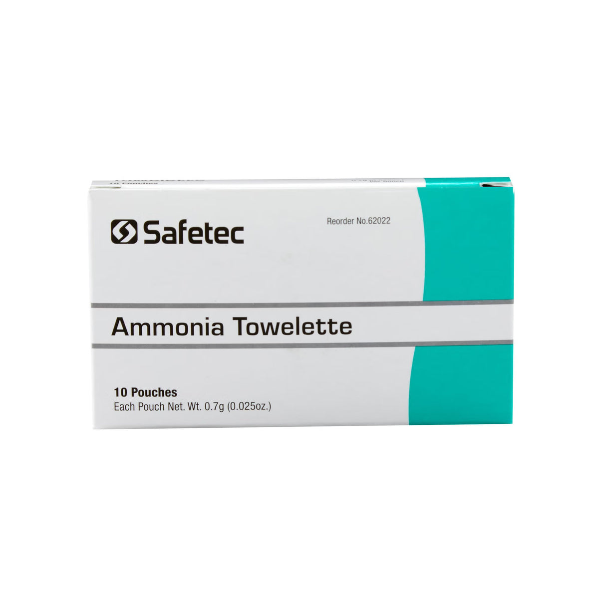 Safetec Ammonia / Alcohol Respiratory Stimulant Inhalant, 15% - 30% Strength - 62022 - LL Medico