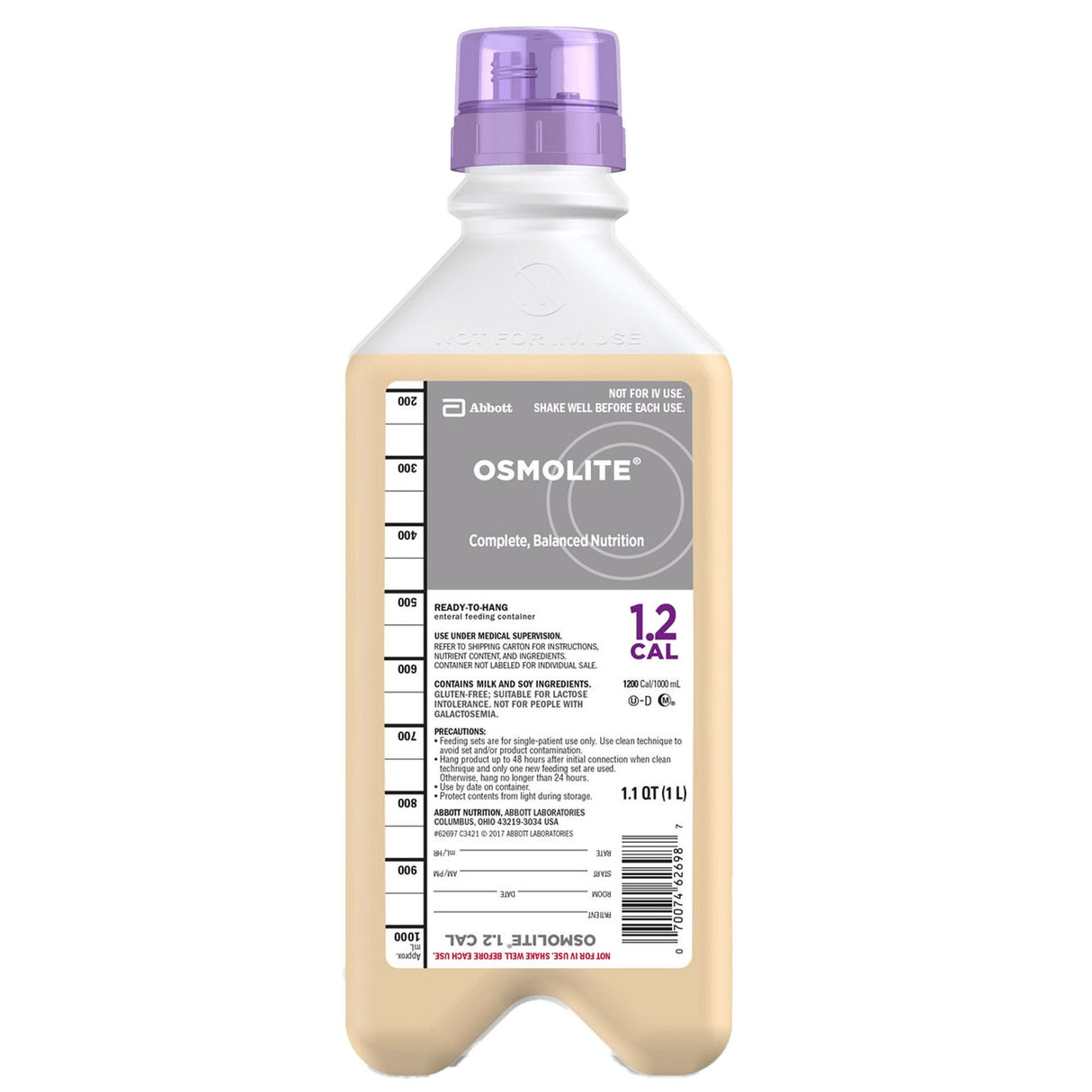 Osmolite 1.2 Cal Tube Feeding Formula, Unflavored, 33.8 oz