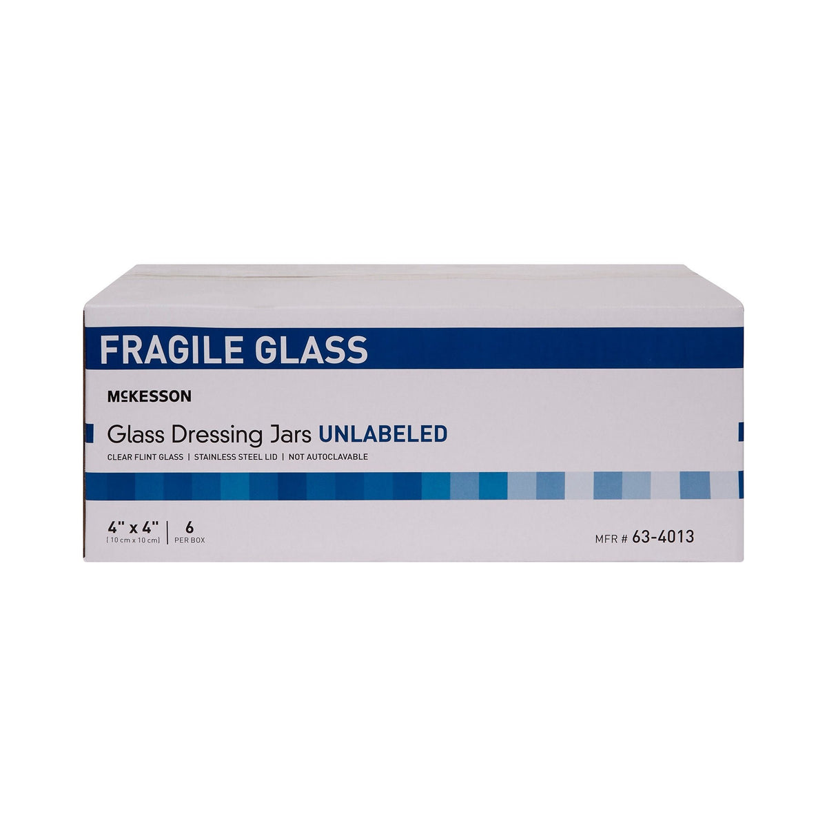 McKesson Sundry Jar, Unlabeled, Glass, Clear, 4 x 4 in - 63-4013 - LL Medico