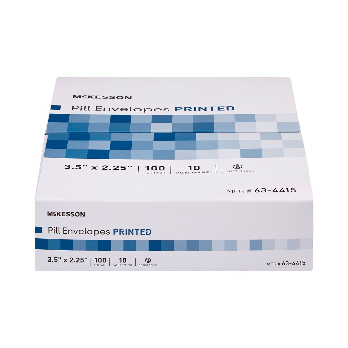 McKesson Pill Envelope, 3.5" x 2.25", White - 63-4415 - LL Medico