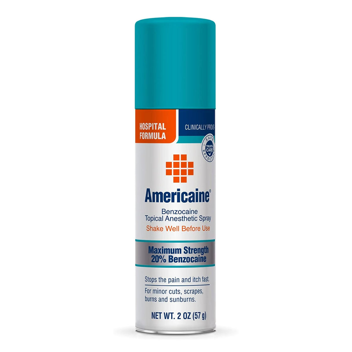 Americaine Benzocaine Itch Relief Spray, 20%, 2 oz Can - 63736037882 - LL Medico