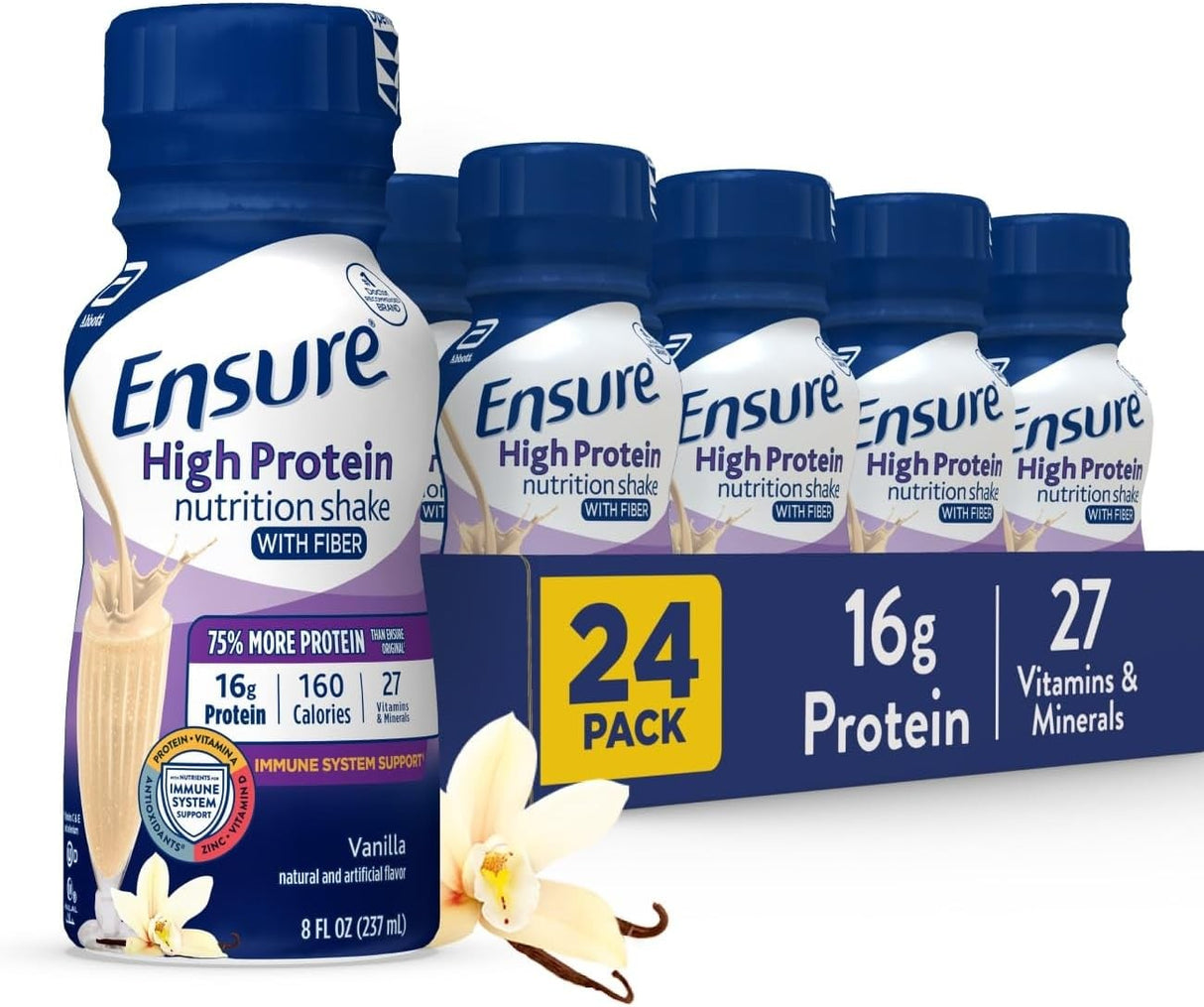 Ensure High Protein Nutrition Shake, Chocolate, 8 oz