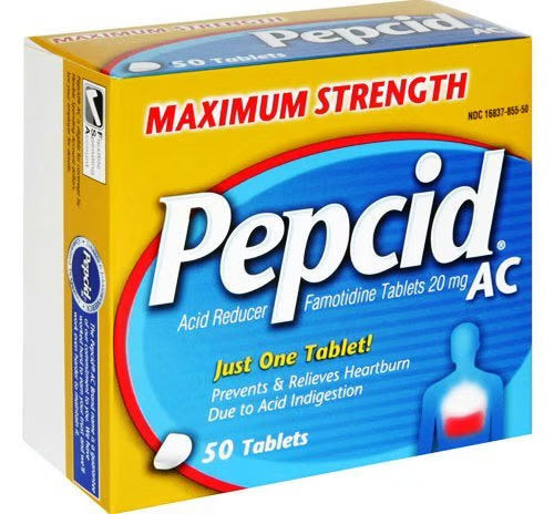 Pepcid AC Maximum Strength Acid Reducer Tablets, Famotidine 20 mg - 50 count - LL Medico