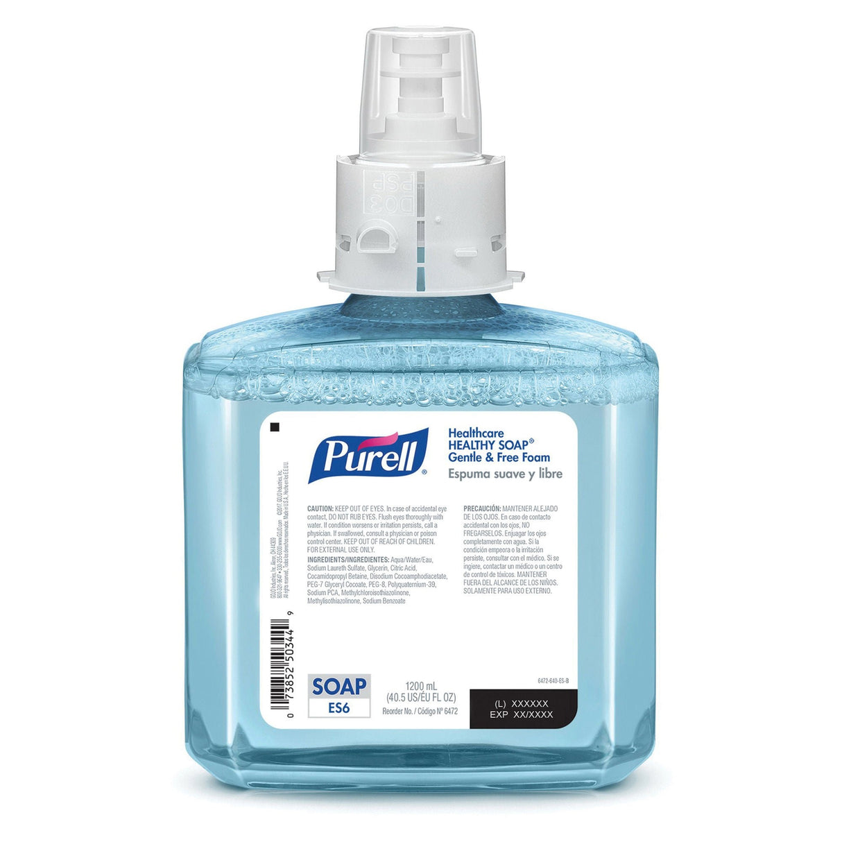 Purell Healthy Soap Gentle & Free Foaming Soap Refill, Fragrance Free, 1200 mL, Case of 2