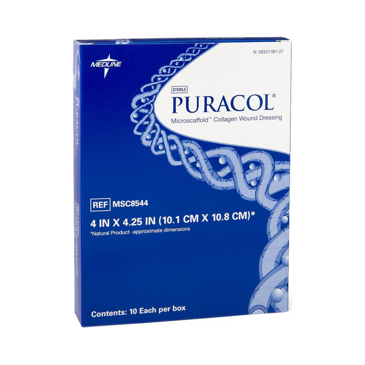 Puracol Collagen Wound Dressing, Sterile - MSC8544-Single - LL Medico