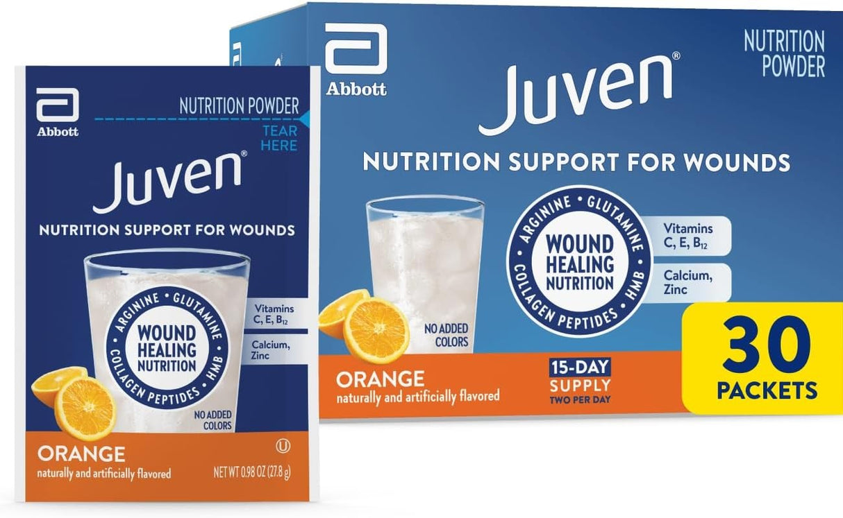 Juven Therapeutic Nutrition Drink Powder, Orange, 0.98 oz Packet
