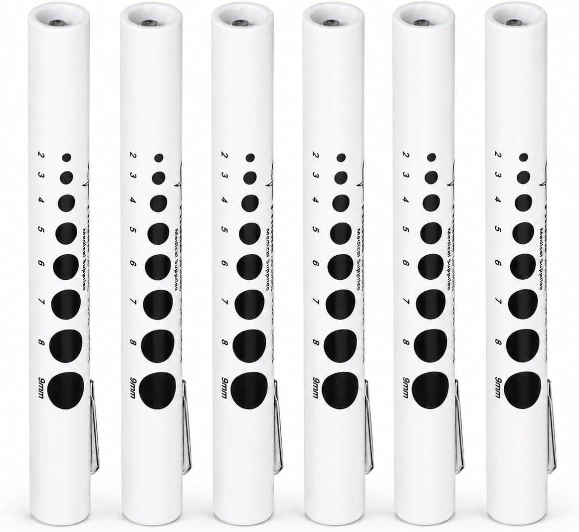 Bovie Disposable Penlight with Pupil Gauge, 6 Count