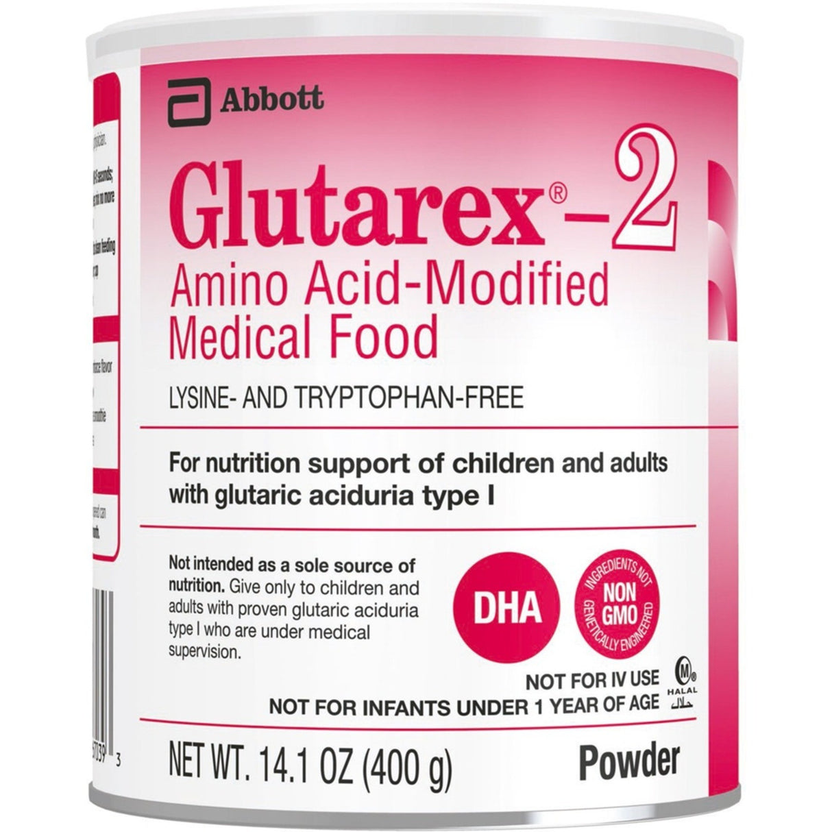 Glutarex-2 Amino Acid-Modified Medical Food Powder, Unflavored, 14.1 oz