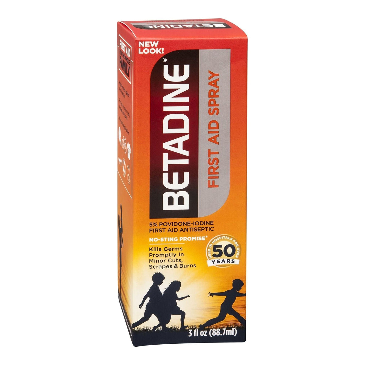 Betadine Povidone-Iodine, Antiseptic Topical Liquid, 3 oz Spray Bottle - 67618016003-Single - LL Medico
