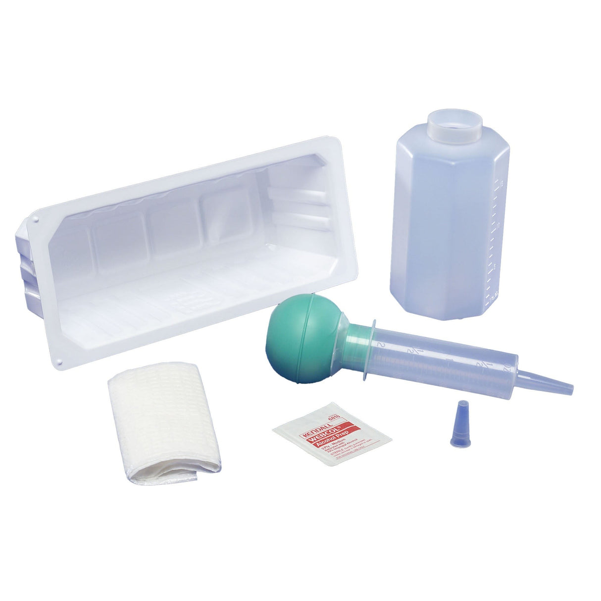 Cardinal Health Irrigation Tray with 60 mL Bulb Syringe, 1200 mL