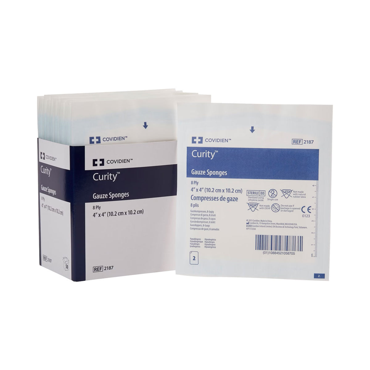 Curity Gauze Sponges 8-Ply Sterile, 4" x 4" - 2187 - LL Medico