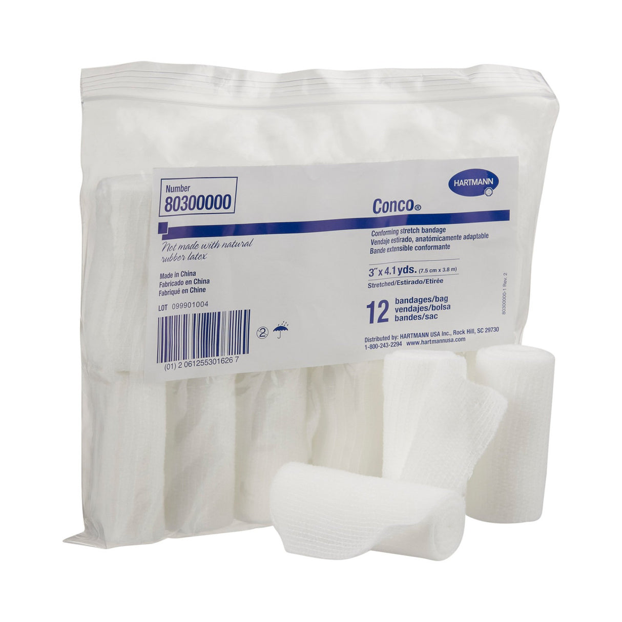 Conco Sterile Conforming Bandage, 3 Inch x 4-1/10 Yard, 1-Ply