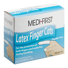 Medique Medi-First Latex Finger Cots, Large, 144 Per Box - 70035 - LL Medico