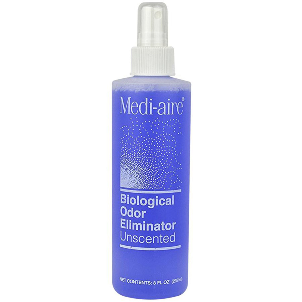 Medi-aire Biological Odor Eliminator, Deodorizer, Unscented, Liquid, Alcohol Based, 8 oz Bottle - 7018U - LL Medico