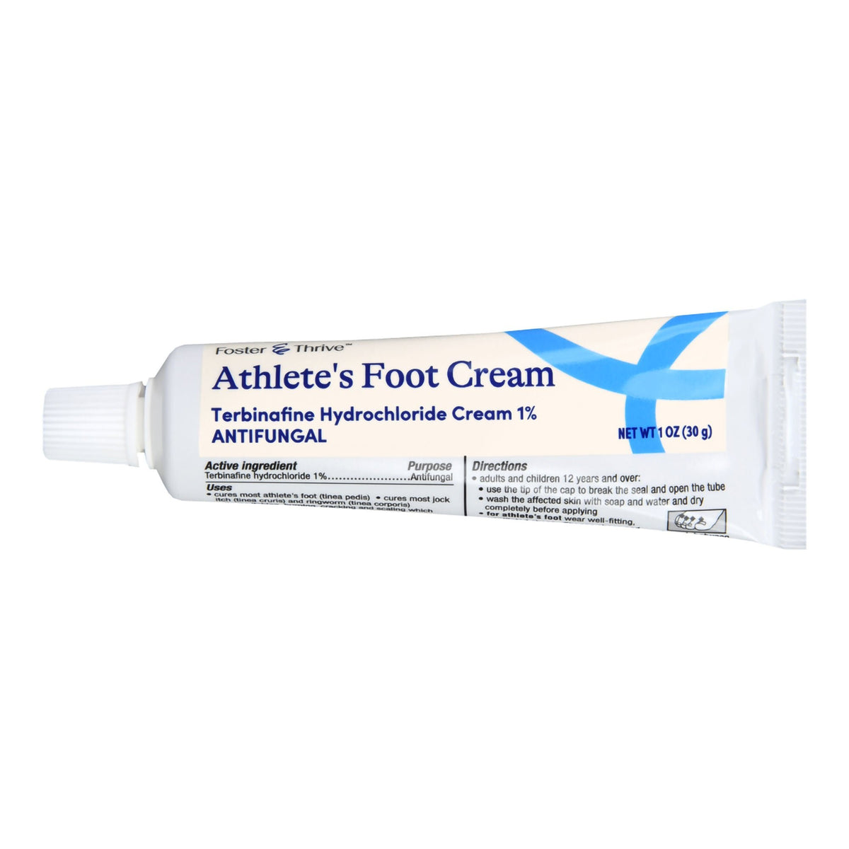 Foster & Thrive Terbinafine HCl Antifungal Cream, 1% Strength, 1 oz Tube - 70677100301 - LL Medico