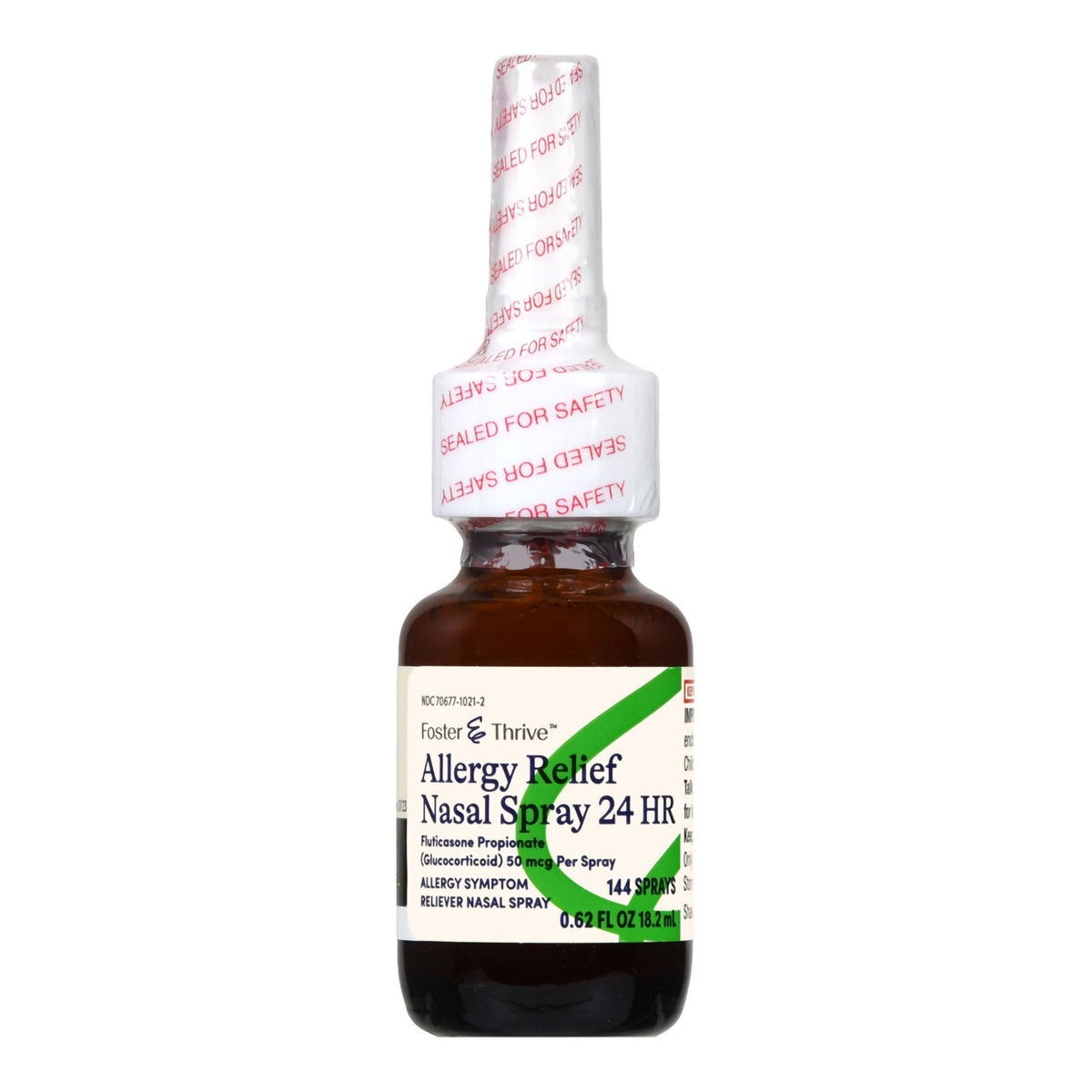 Foster & Thrive Allergy Relief Nasal Spray, Fluticasone Propionate 50 mcg, 24 Hour - 70677102102 - LL Medico