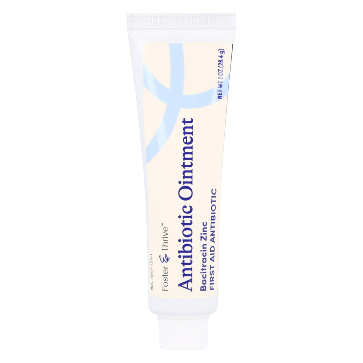 Foster & Thrive Bacitracin Zinc Antibiotic Ointment, 1 oz Tube - 70677121101 - LL Medico