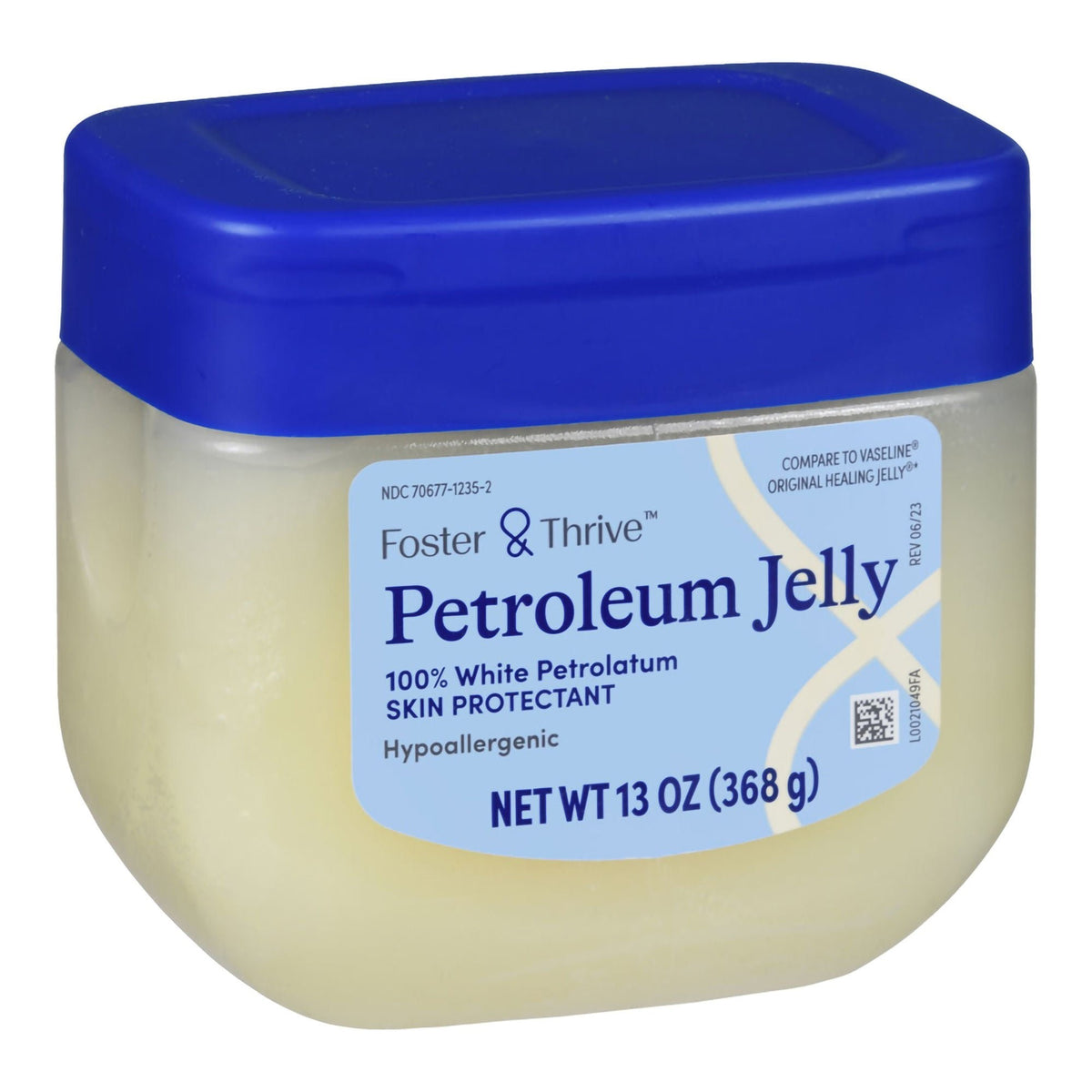 Foster & Thrive Petroleum Jelly, White Petrolatum, Skin Protectant, NonSterile - 70677123501 - LL Medico