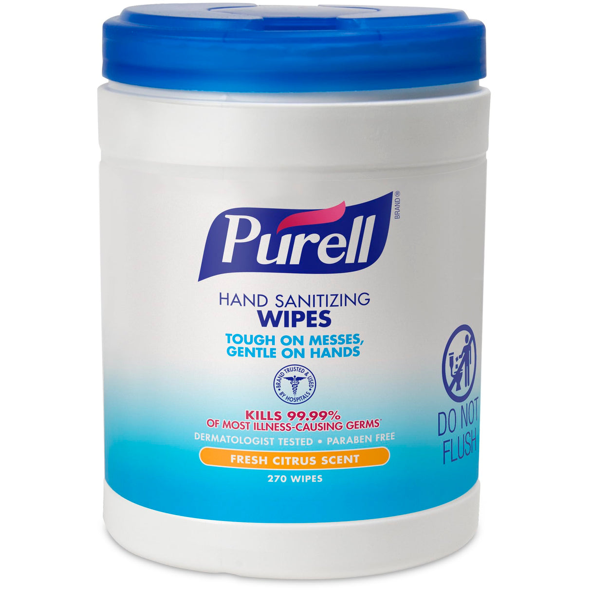 Purell Hand Sanitizing Wipes, Fresh Citrus Scent, 270 Count Canister