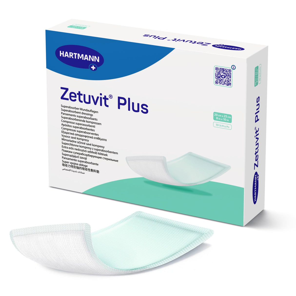 Zetuvit Plus Sterile Superabsorbent Dressing, 8 x 10 Inch