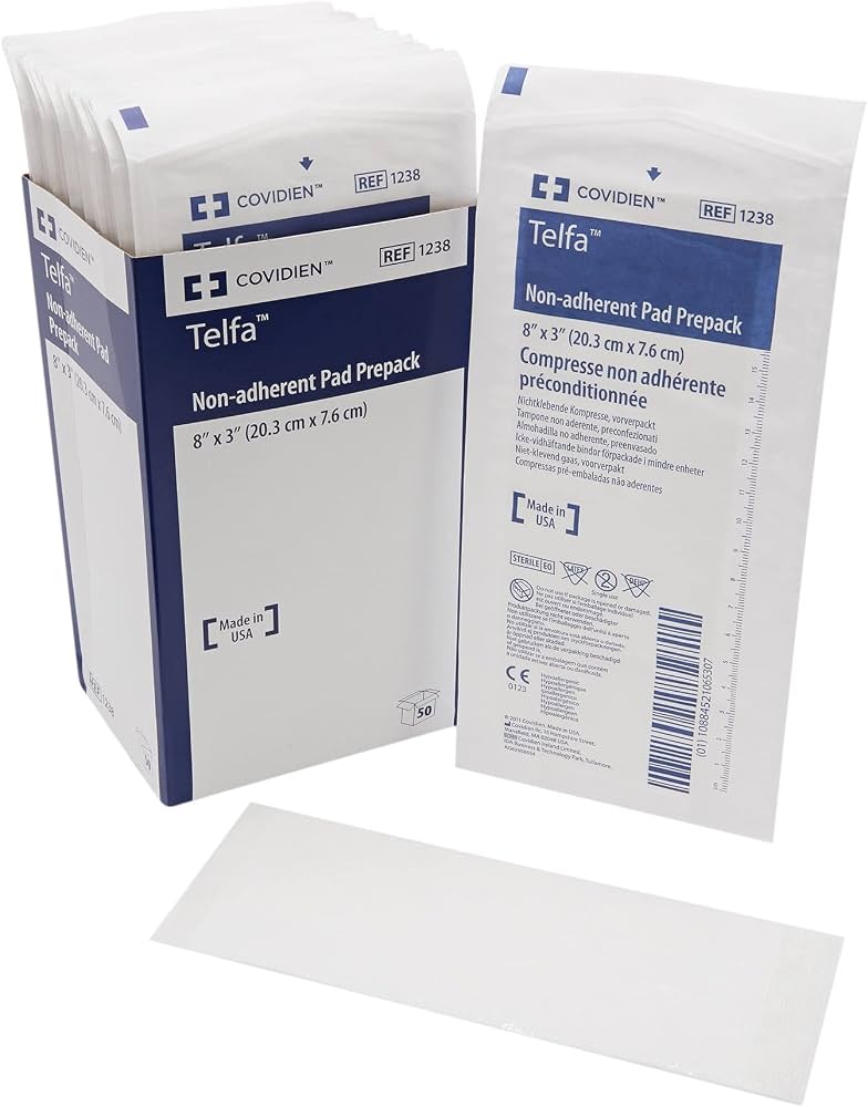 Telfa Ouchless Nonadherent Dressing, 3 x 8 Inch