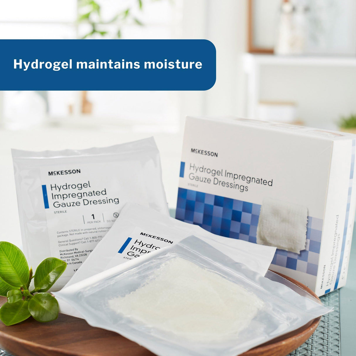 McKesson Hydrogel Gauze Dressing, 2 x 2 Inch