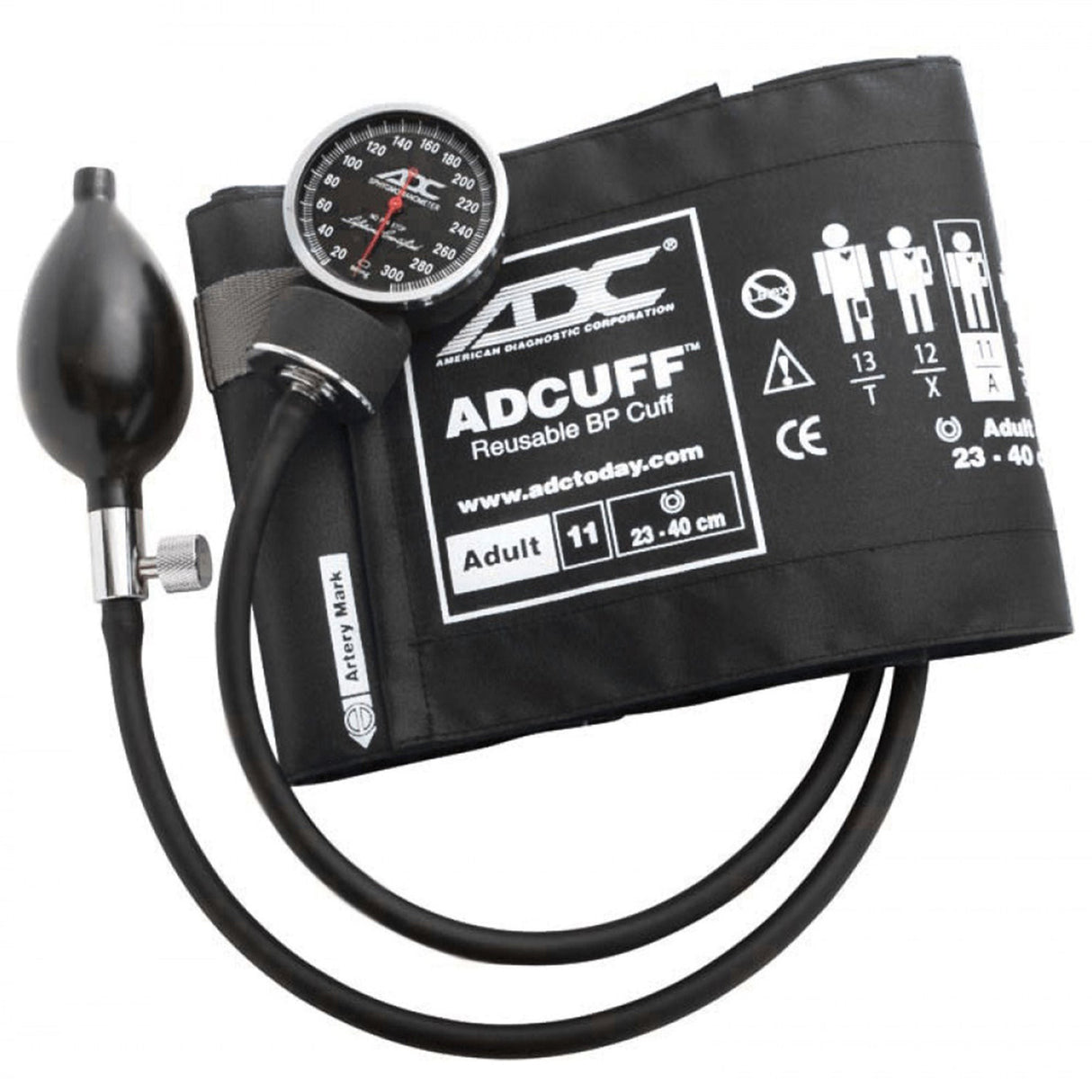 ADC Diagnostix 720 Pocket Aneroid Sphygmomanometer, Adult Cuff
