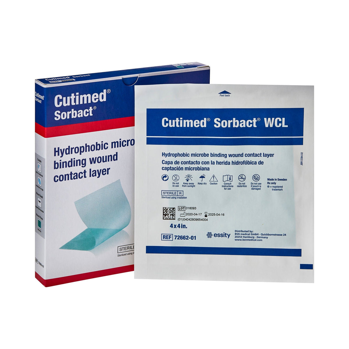 Cutimed Sorbact WCL, Antimicrobial Wound Contact Layer Dressing, Sorbact / Acetate, Sterile - LL Medico