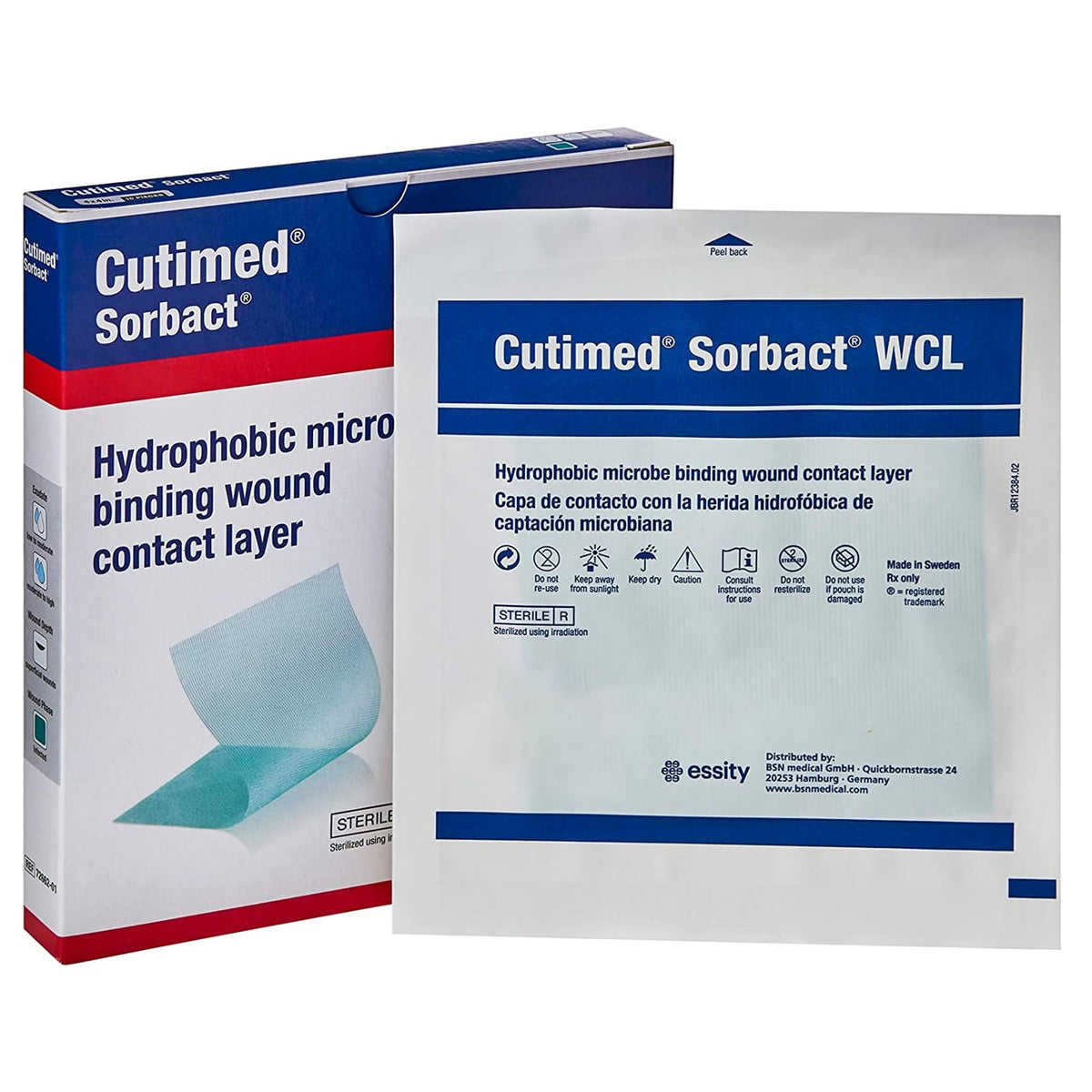 Cutimed Sorbact WCL, Antimicrobial Wound Contact Layer Dressing, Sorbact / Acetate, Sterile - LL Medico