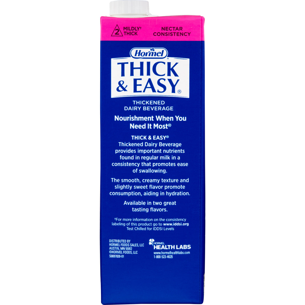 Thick-It Thick & Easy Thickened Dairy Beverage, Milk Flavor, Nectar Consistency, 32 oz