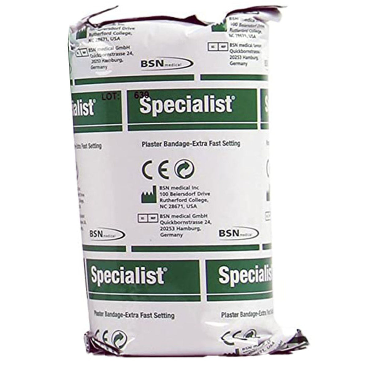 Specialist Plaster Bandage, Extra Fast Set 2-4 Min, White, Plaster of Paris, 15' Length - LL Medico