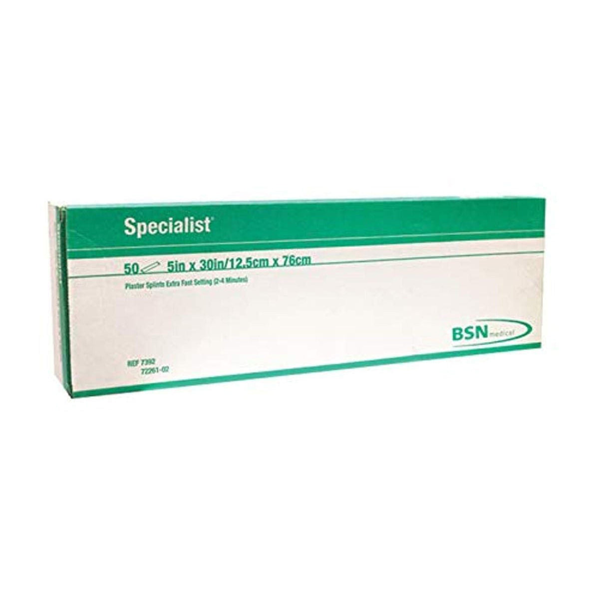 Specialist Plaster Splint, Extra Fast Set, Plaster of Paris, White, 5 x 30" - 7392-Single - LL Medico