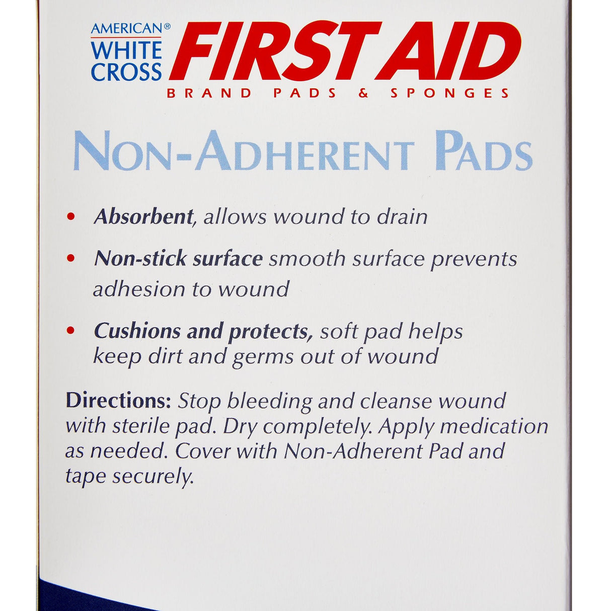 Dukal American White Cross Nonadherent Dressing, 2 x 3 Inch